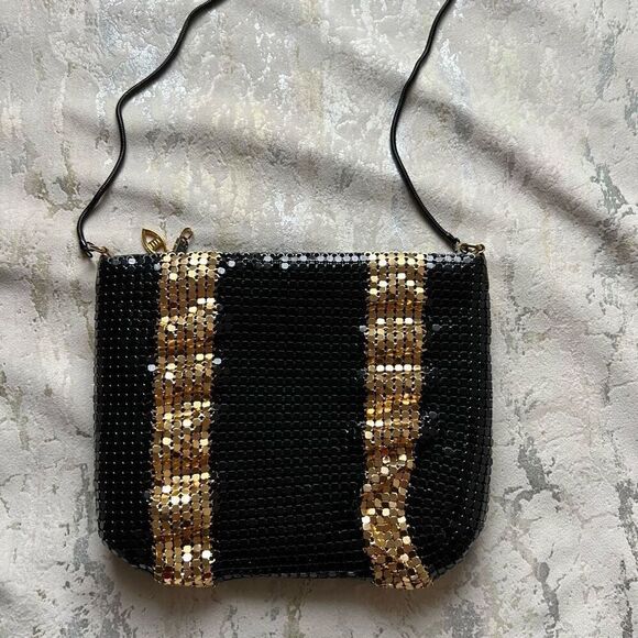 Y2K Chainmail Crossbody black & gold - Picture 1 of 8